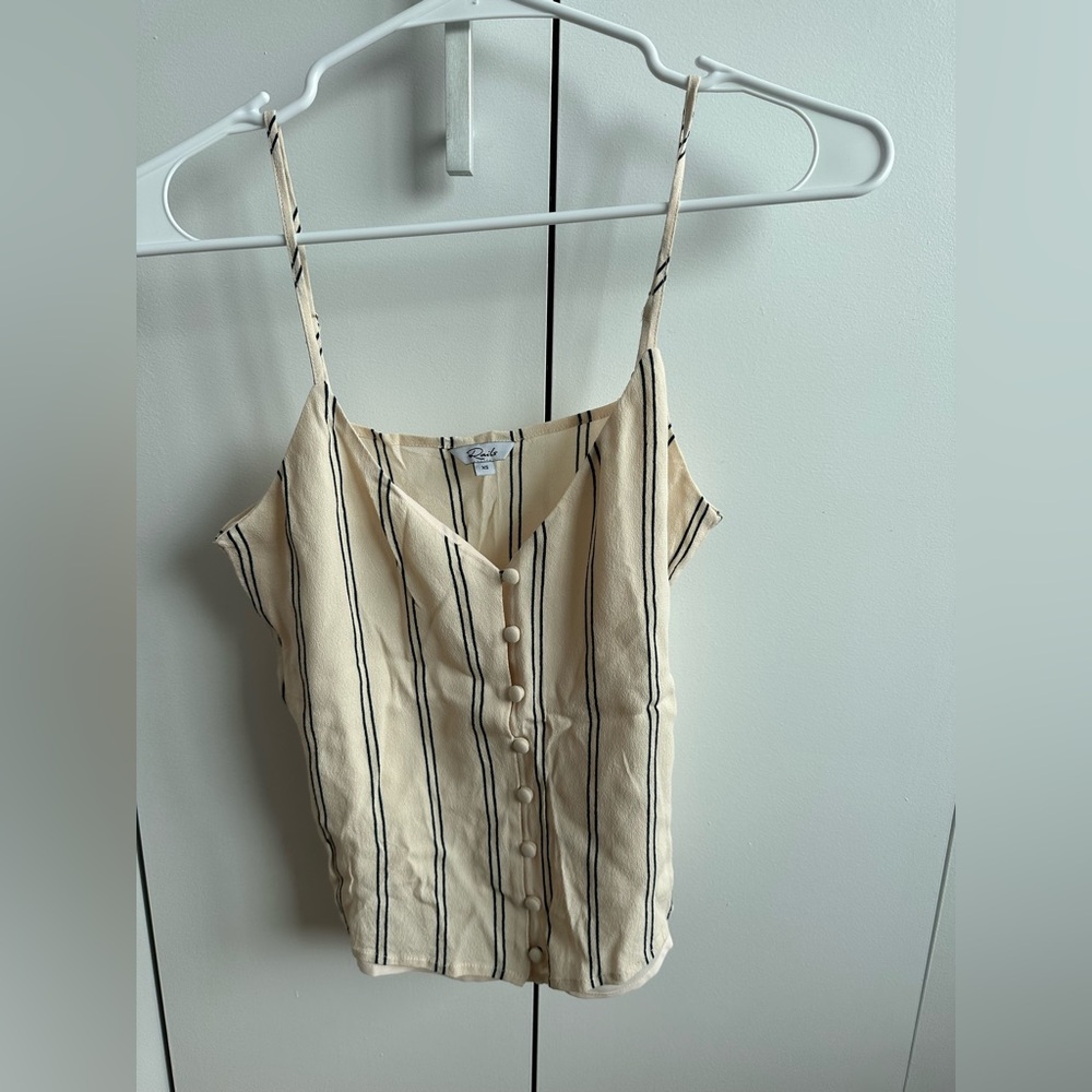 Rails Aubry Camisole Top Peach Navy Stripe